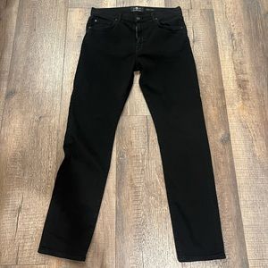 7 for mankind black adrien jeans size 36/32